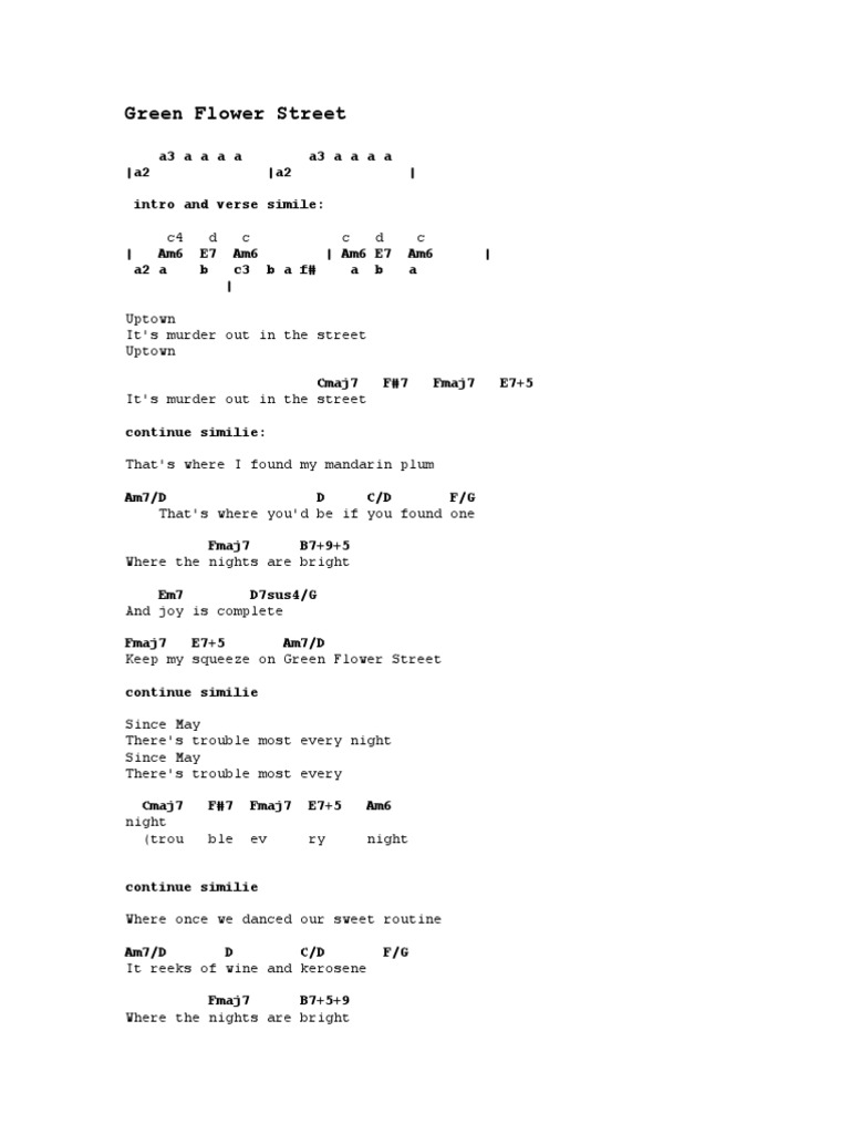 Green Flower Street PDF Chess Chess Theory