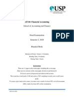 AF210: Financial Accounting: School of Accounting and Finance