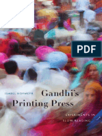 Isabel Hofmeyr - Gandhi's Printing Press - Experiments in Slow Reading-Harvard University Press (2013)