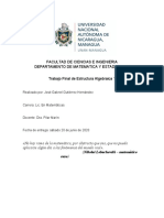 Trabajo Final Avanzado de Estructura Algebraica