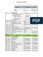 Schedule Training BTCLS: Moderator: Ns. Asnawi