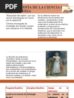 La Filosofía de La Ciencia de Enfermeria Presentacion