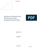 CMTEDD Business Continuity and Disaster Recovery Framework