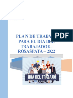 Plan de Trabajo para El Dia Del Trabajo