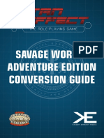 Savage Worlds Adventure Edition Conversion Guide
