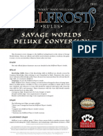 Hellfrost to Savage Worlds Deluxe Edition Conversion