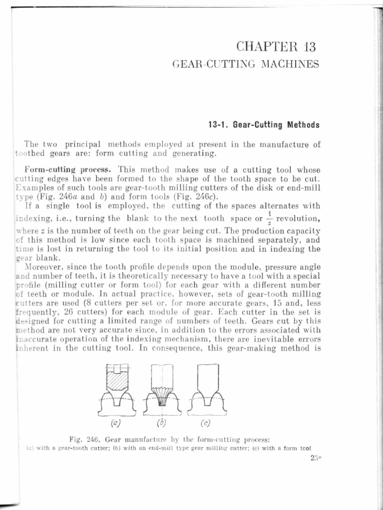 Machine Tool Design N Acherkan Gear Cutting Machine PDF Gear Tools
