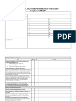 Chemical Managment Inspection Checklist Compliance To SP-1194