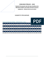 FGV 2019 Mpe RJ Tecnico Do Ministerio Publico Administrativa Gabarito