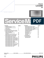 Especificações técnicas e visão geral do chassis de TV a cores LC4.9A