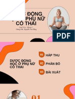 Dược động học ở phụ nữ có thai Nhóm 2