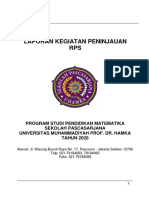 Laporan Kegiatan Peninjauan RPS 2019-2020