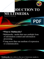 Introduction To Multimedia: Prepared By: Mr. Bernie Acdal