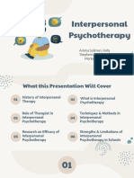 CSP 500 Interpersonal Psychotherapy 1