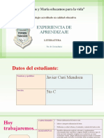 Experiencia de Aprendizaje 5S - IV UNIDAD Literatura