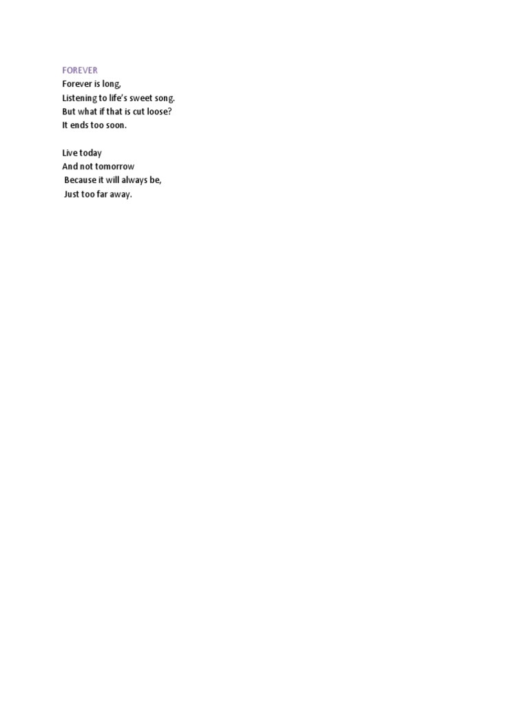 Forever | PDF