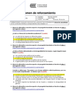 Examen de Reforzamiento - Unidades I y II