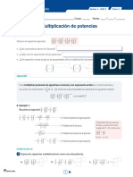 Multiplicación de Potencias