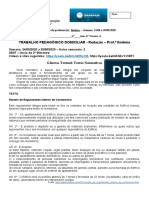 Atividade Quarentena 6º A Redação Prof. Ilselena 24-08 A 28-08