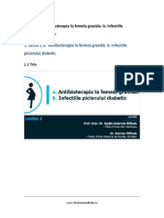 Lectia 2 A. Antibioterapia La Femeia Gravida. B. Infectiile Piciorului Diabetic