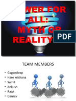 Power For All: Myth or Reality??