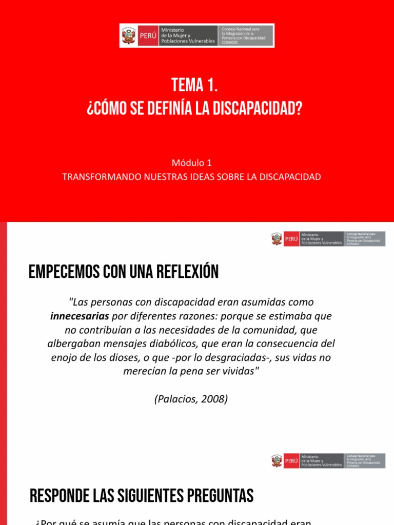 Historia de la Discapacidad y Modelos Sociales | PDF | Invalidez