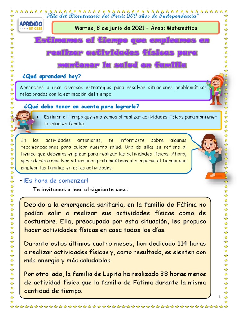 SM1 Estimamos El Tiempo Que Empleamos S3 PDF Cognición