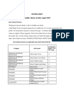 Amazing August Monthly Scheme Circular-August 2021: Dear Channel Partner