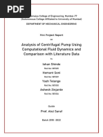 MINI PROJECT REPORT (Centrifugal Pump)