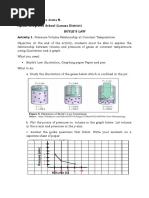 Boyle's & Charles' Law Worksheet