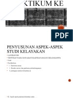 PRAKTIKUM KE 3. Laporan Analisa Aspek Kelayakan