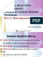 Ert 208/4 Reaction Engineering: Catalysis & Catalytic Reaction Mechanism