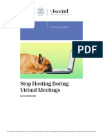 Stop Hosting Boring Virtual Meetings: Communication