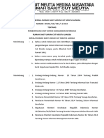 Keputusan Pembentukan Unit Simrs