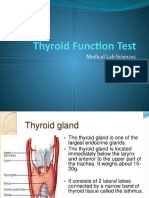 Thyroid Function Test: Medical Lab Sciences
