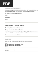 HTML Forms: - .