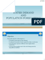 Water Demand AND Population Forecasting: Objective