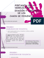 La importancia de la sensibilización en la atención de casos de violencia