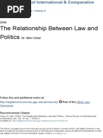 Relationship Between Law and Politics