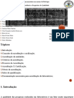 3 Grupo. Processo de Acreditação e Certificação de Laboratórios