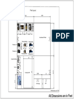 All Dimensions Are in Feet: Plant Layout