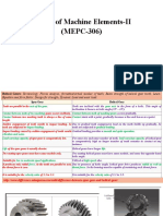 Design of Machine Elements-II (MEPC-306) : Prepared By: DR Saurabh Kango Assistant Professor NIT Jalandhar