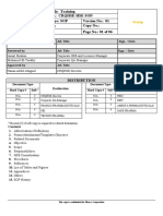 Document Title: Training Document No.: CRQHSE-HSE-SOP-Document Type: SOP Version No.: 01 Effective Date: Copy No.: Review Date: Page No.: 01 of 06