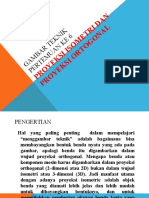 Proyeksi Isometri Dan Proyeksi Ortogonal: Gambar Teknik Pertemuan Ke 6