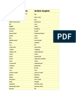 American & British Words