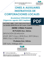 21. Oposiciones a Auxiliares Administrativos de Corporaciones Locales 4.5