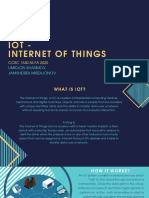 Iot - Internet of Things: COSC 1540 5S FA 2020