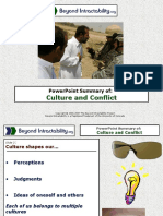 Culture and Conflict: Powerpoint Summary of