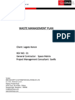 Waste Management Plan Legato - Xenon
