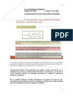 10.factor, Formula Recuperacion de Capital para Series Uniformes